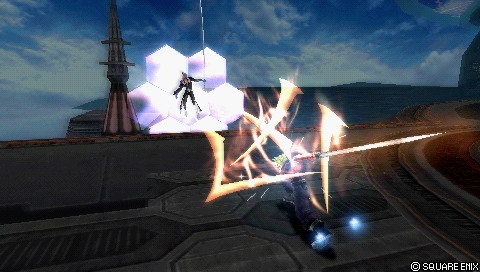 In-game screenshot: Cross-slash