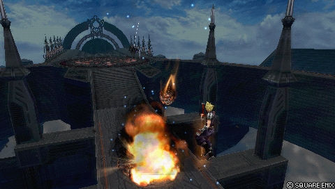 In-game screenshot: Meteorain (midair)