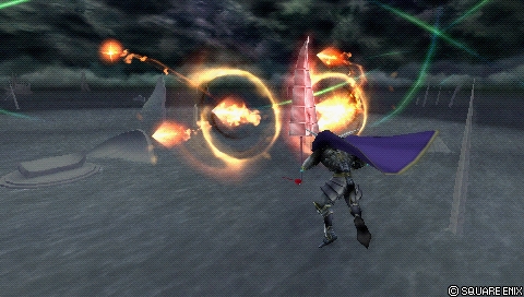 In-game screenshot: Blaze (midair)