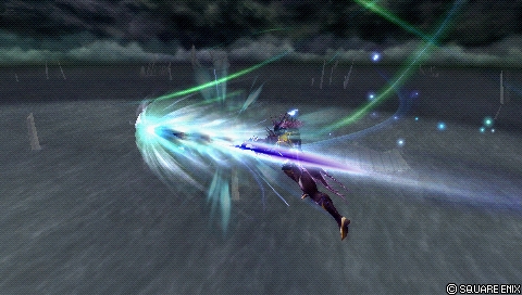 In-game screenshot: Dragon's Fang (midair)