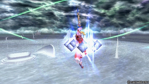 In-game screenshot: Strength Booster (midair)
