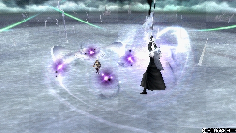 In-game screenshot: Shadow Flare (midair)