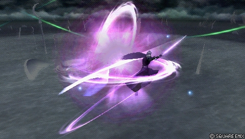In-game screenshot: Octaslash (midair)