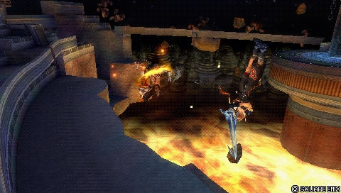 In-game screenshot: Cut & Run (midair)