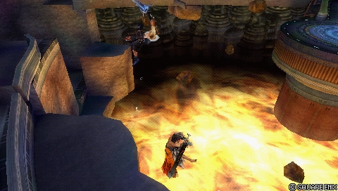 In-game screenshot: Dart & Weave (midair)