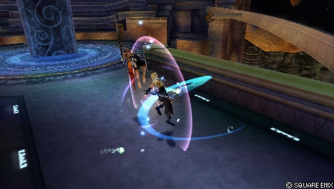In-game screenshot: Hop Step (midair)
