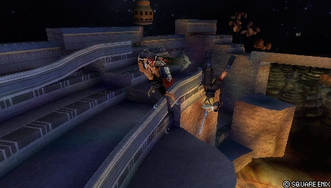 In-game screenshot: Stick & Move (midair)