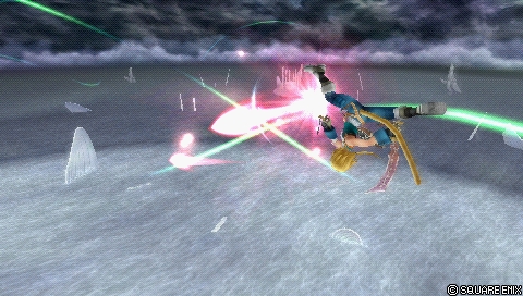 In-game screenshot: Scoop Art (midair)